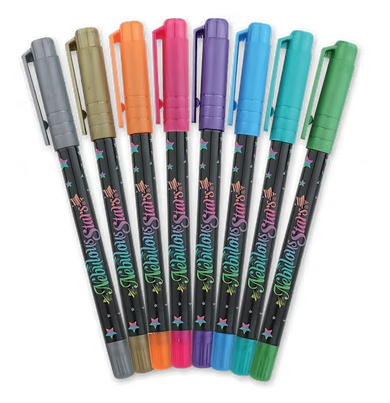 Livre de coloriage à pages noires d'Isadora - Nebulous Stars