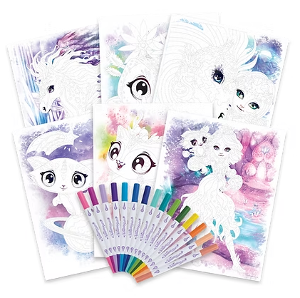 Ensemble de coloriage par numéro - Classique - Nebulous Stars