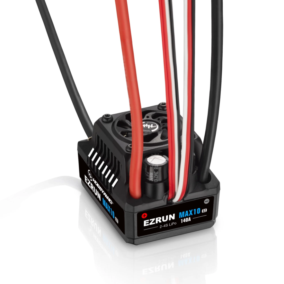 30102603 ESC brushless Hobbywing EZRUN MAX10 G2 140A waterproof compatible sensored et sensorless pour véhicules RC haute performance chez Univers RcLoisirs