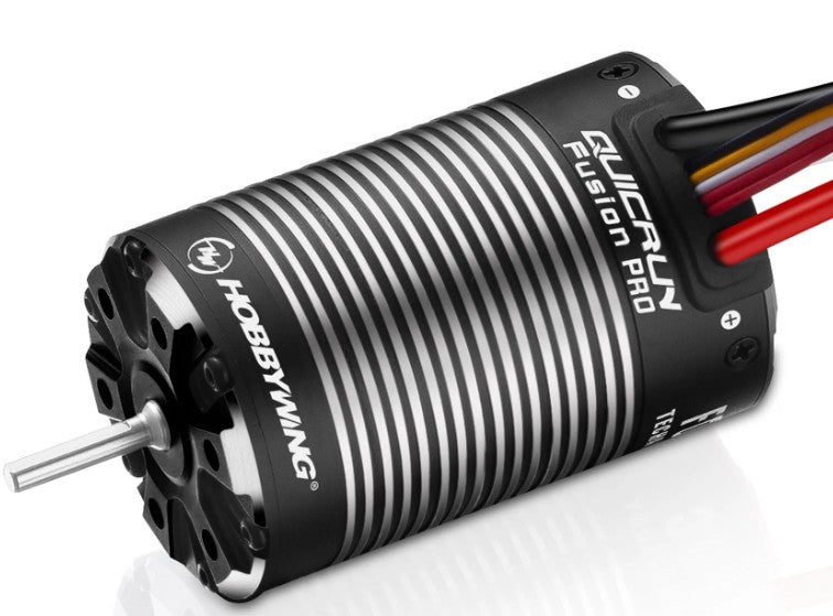 30120402 système brushless Hobbywing QuicRun Fusion PRO 2300KV avec ESC intégré, technologie FOC et protection IP67 pour crawlers RC chez Univers RcLoisirs
