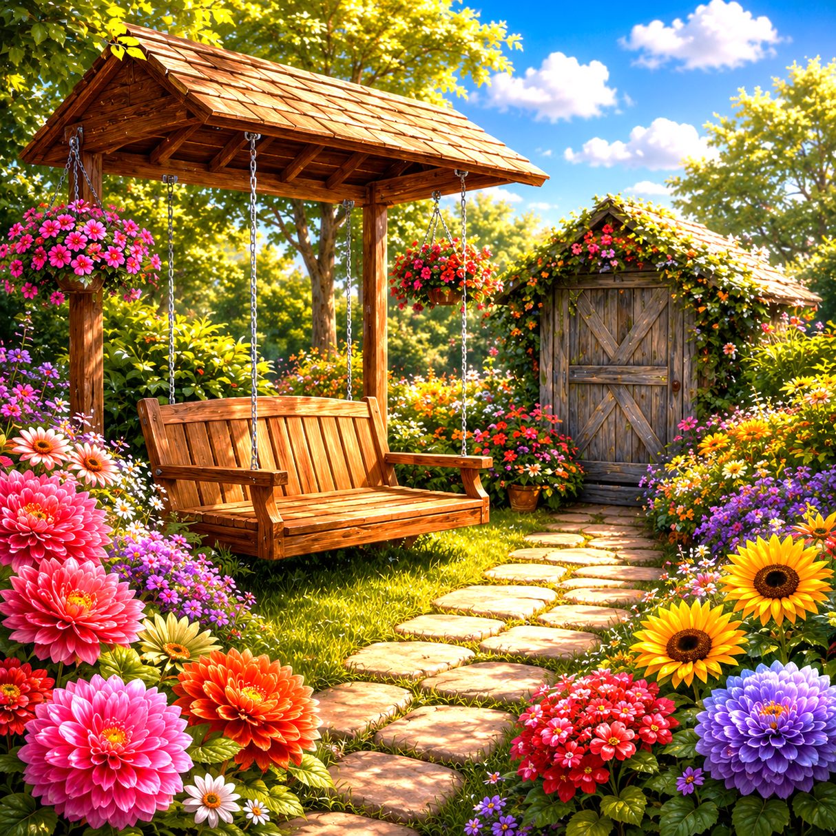 PRE-ORDER / 5D Diamond Painting - High Quality - Garden Delight