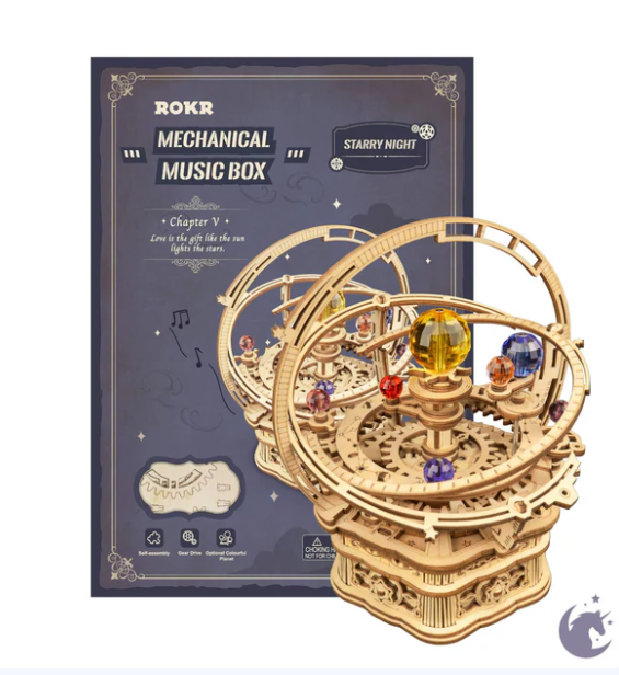 Nuit étoilée – ROKR AMK51 – Boîte à musique mécanique à assembler