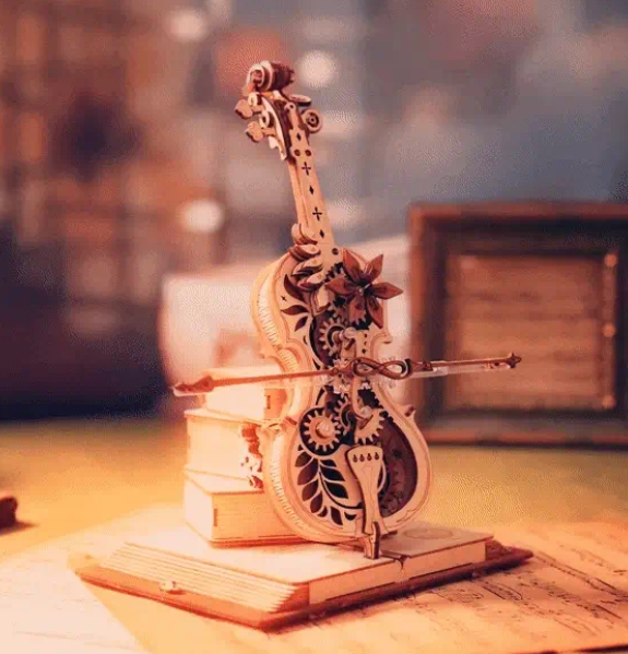 AMK63 - Violoncelle magique mécanique – ROKR – Puzzle 3D