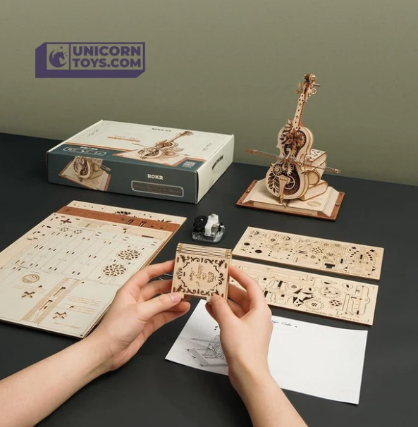 AMK63 - Violoncelle magique mécanique – ROKR – Puzzle 3D