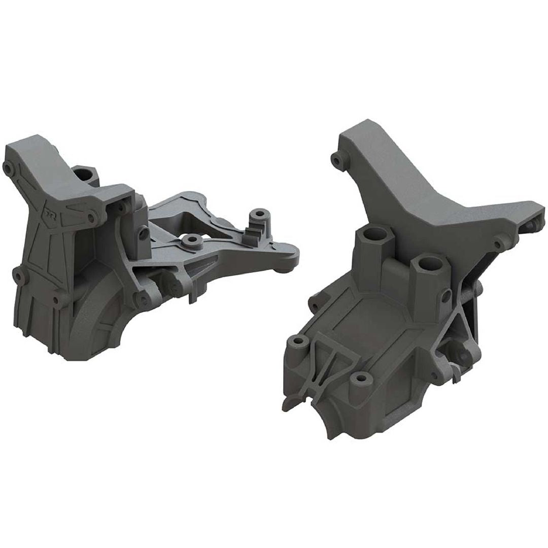 ARAC4400 couvercles gearbox et tours amortisseurs ARRMA en composite robuste pour remplacement et entretien RC chez Univers RcLoisirs