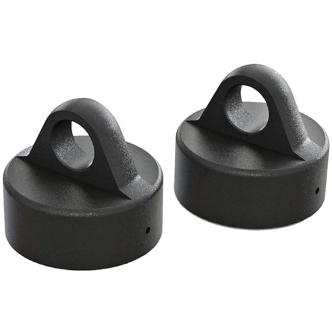 ARA330491 Aluminum Shock Cap Black (2) 6S - Univers RcLoisirs
