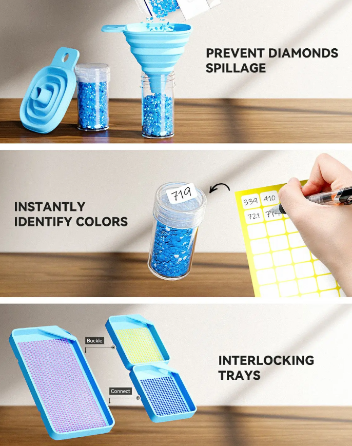 ARTDOT – Organisateur 120 compartiments pour peinture diamant – Univers RcLoisirs