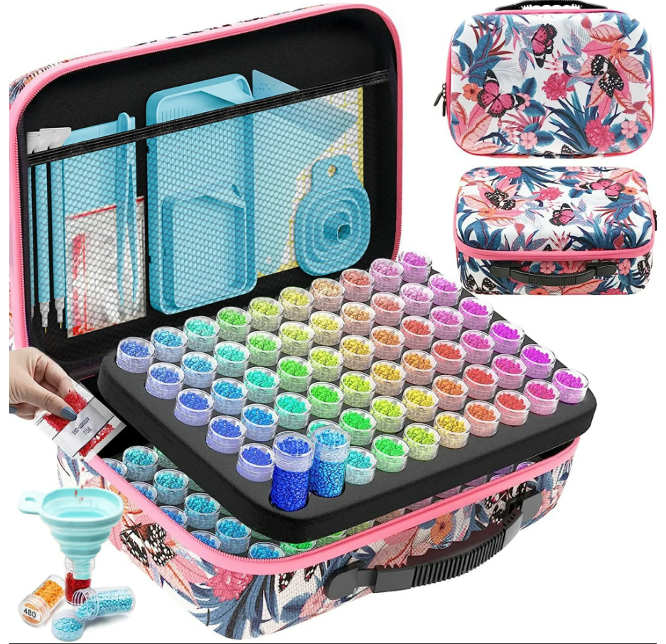 ARTDOT – Organisateur rose 120 compartiments peinture diamant – Univers RcLoisirs