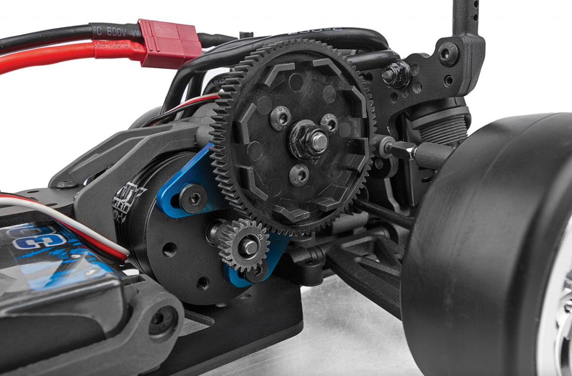 Team Associated DC10 Drift Car 1/10 RTR 2WD – Bleu – moteur brushless Reedy 3300 kV – châssis G10 – Univers RcLoisirs