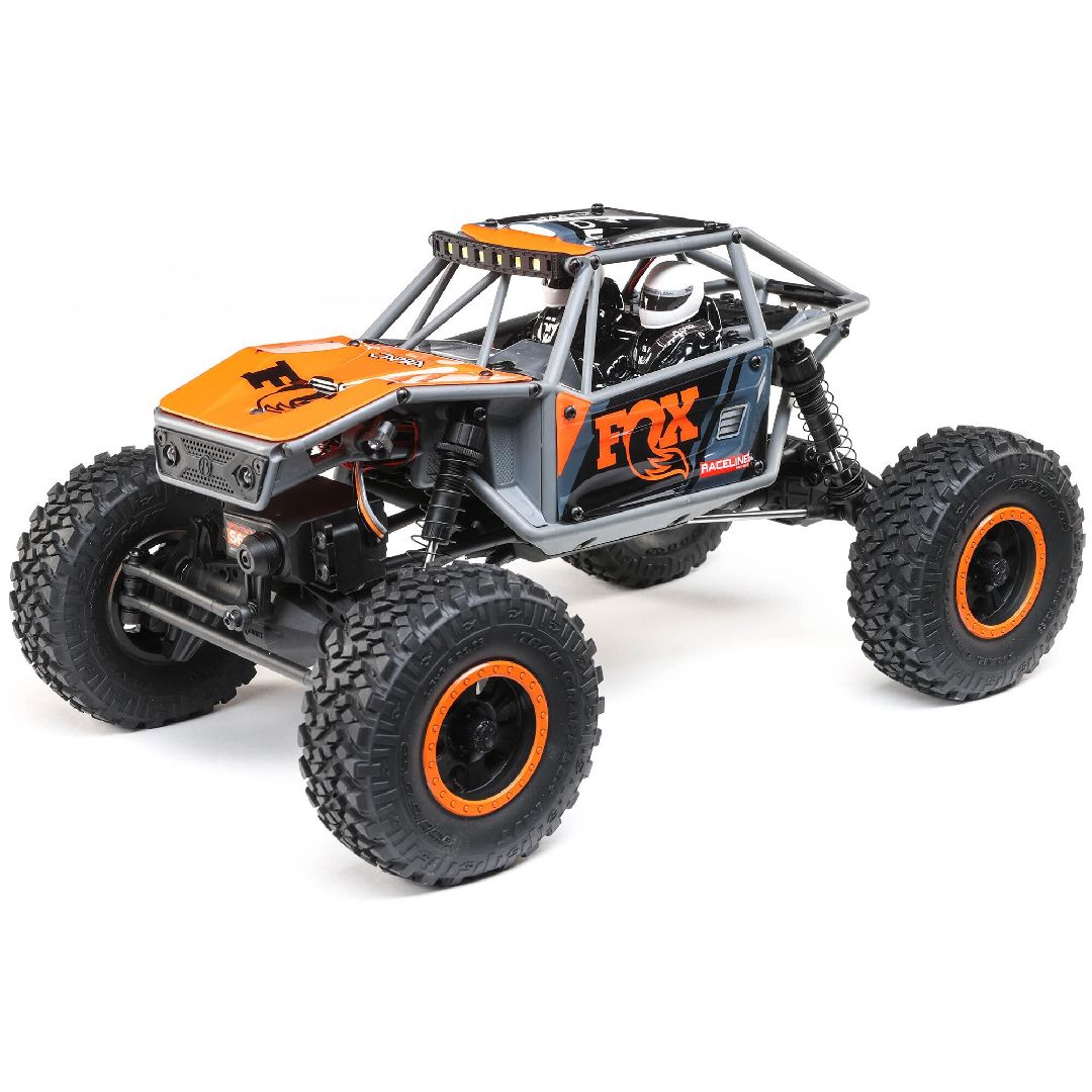 Axial UTB18 Capra 4WD 1/18 RTR – Modèle Orange – ponts portiques, châssis tubulaire – batterie Smart G2 & chargeur inclus – AXI01002V2 – Dernier modèle, discontinué – Univers RcLoisirs