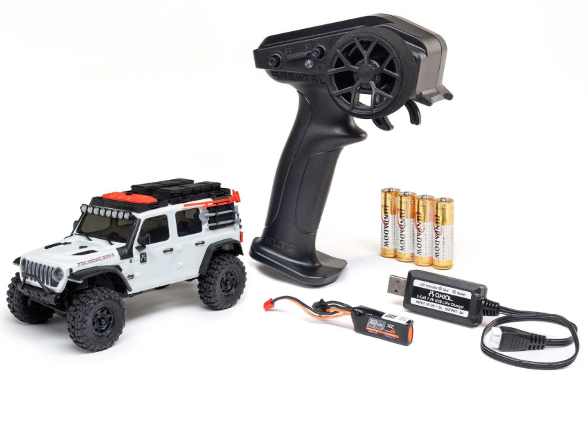 AXI-2261 – SCX30 Jeep Wrangler JLU – 1/30 – RTR 4WD Brushed Micro Rock Crawler - Univers RcLoisirs
