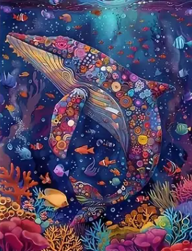 Baleine bleutée – Casse-tête – 1000 pièces