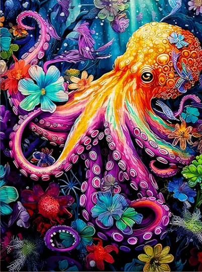 Steampunk Clockwork - 30×30cm – Round Diamonds