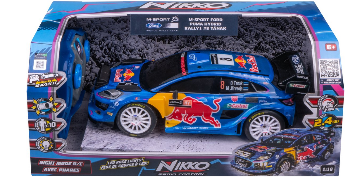 Red Bull Night Mode / Puma #8 – R/C 1:18 – Tänak & Järveoja - NIKKO