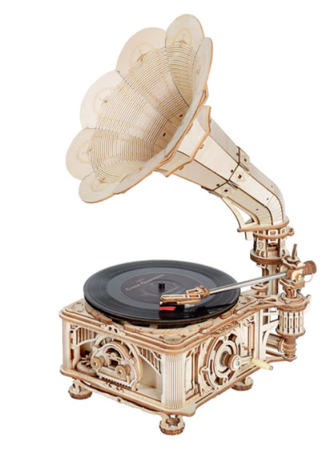 Gramophone - Version électrique (édition rare) – ROKR LKB01D – Puzzle 3D