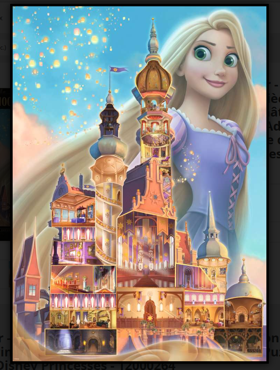 Chateau de Disney - Raiponce – Casse-tête – 1000 pièces – Univers RcLoisirs