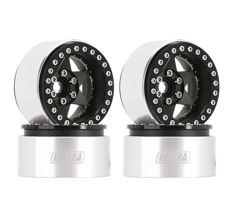 DGW-1958BK – 1.9 Super Heavy Brass & Aluminum Deep Dish Beadlock Wheel Rim (lot de 4)