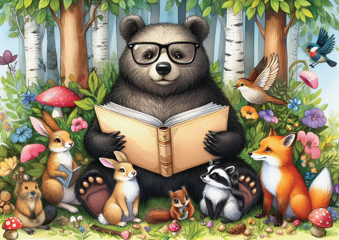 Delfy - Bear's Storytime Circle – Casse-tête – 1000 pièces – Univers RcLoisirs