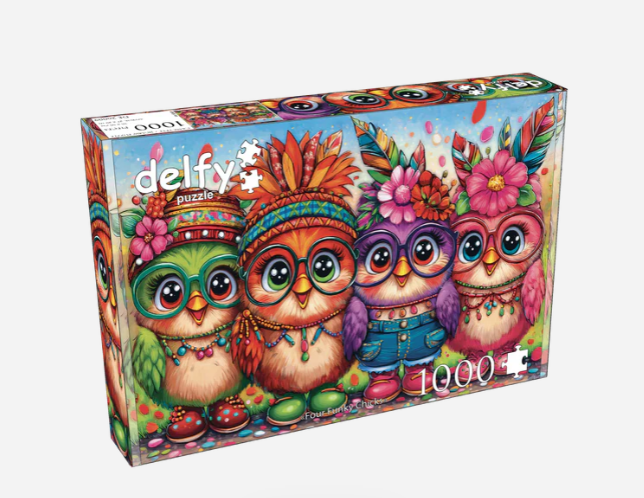Delfy - Four Funky Chicks - Casse-tête - 1000 pièces - Univers RcLoisirs