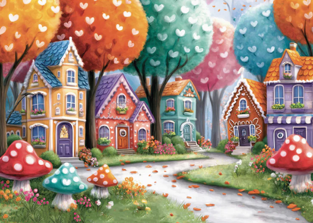 Delfy - Rainbow Colored Street - Casse-tête - 1000 pièces - Univers RcLoisirs