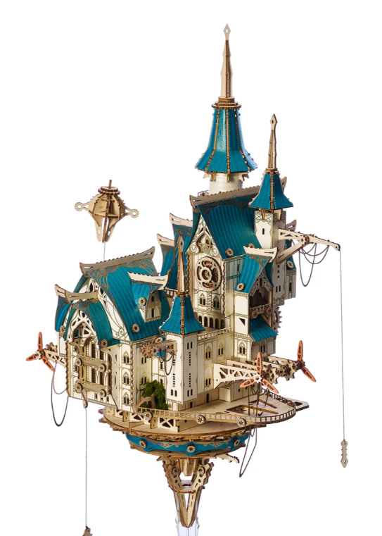Fantasy Steam Castle – S0179E – Château Dracula 3D en bois à assembler - Univers RcLoisirs