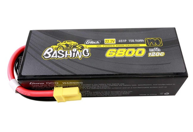 GEA686S12E5GT batterie LiPo Gens Ace 6800mAh 6S 120C EC5 hardcase haute performance pour véhicules RC 1-8 et 1-7