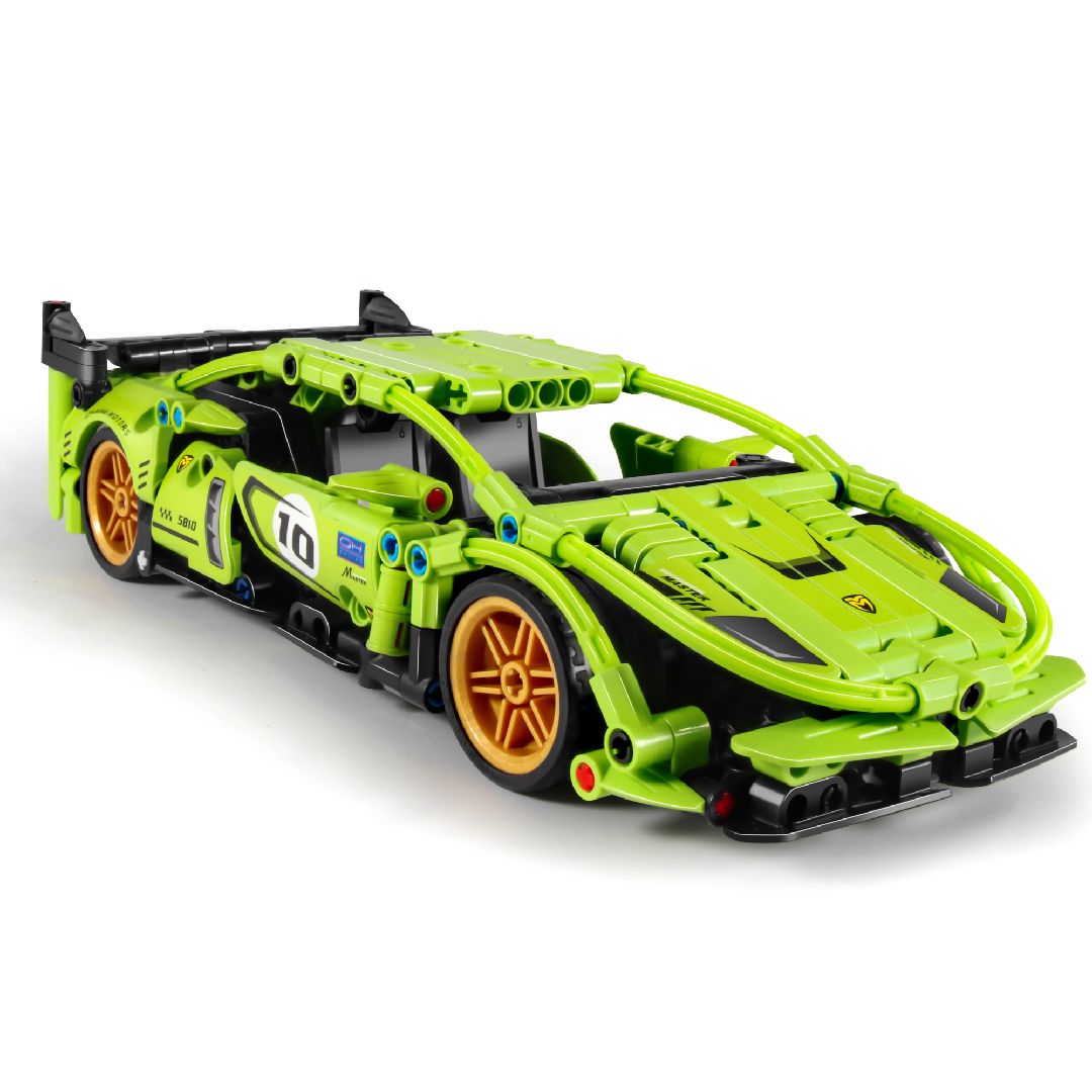 IMM5810 – Super Car - Vert - Blocs construction – Univers RcLoisirs