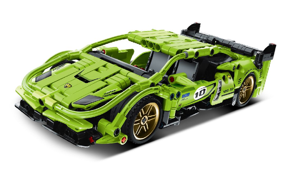 IMM5810 – Super Car - Vert - Blocs construction – Univers RcLoisirs