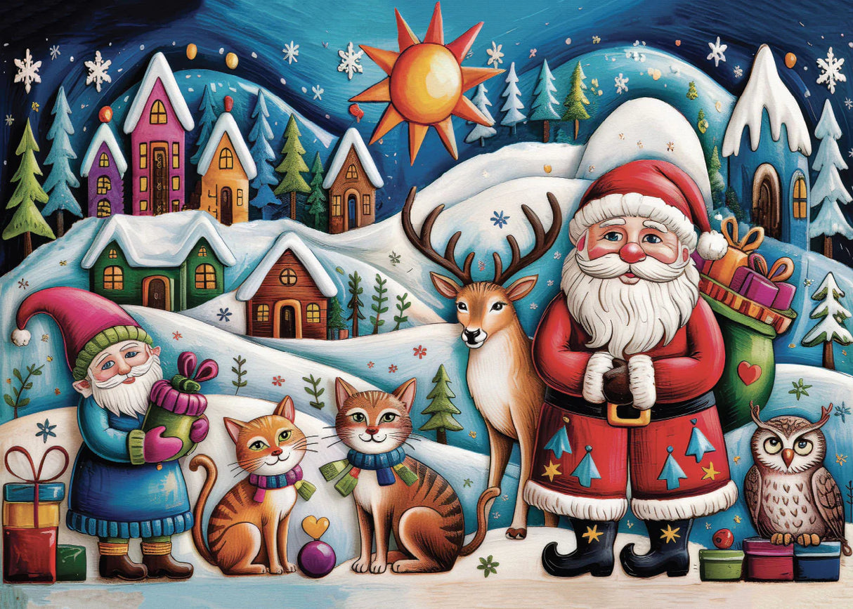 JaCaRou - Boho Christmas – Casse-tête – 1000 pièces – Univers RcLoisirs