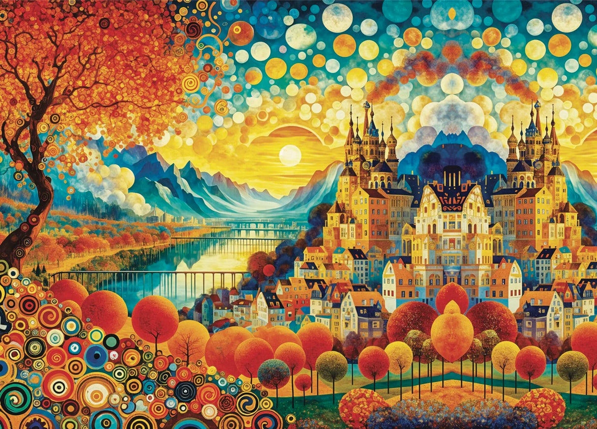 JaCaRou - Golden Horizons – Casse-tête – 1000 pièces – Univers RcLoisirs