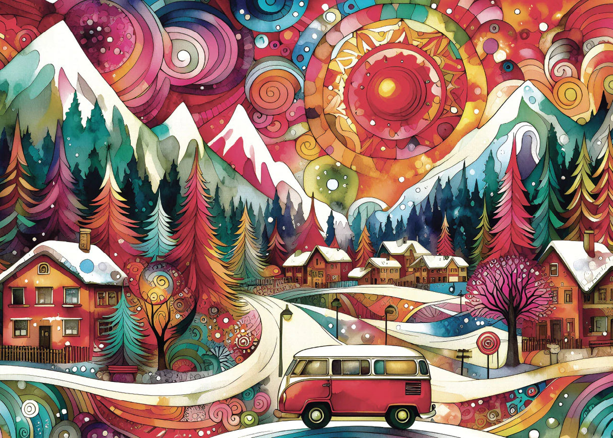 JaCaRou - Mountains Meet Motion – Casse-tête – 1000 pièces – Univers RcLoisirs