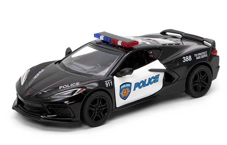 Corvette 2021 – Diecast 1:36 – Version Police – Kinsmart