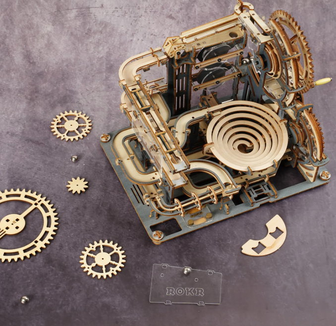 LGA01 - Marble Night City (Circuit à bille mécanique) – ROKR – Puzzle 3D