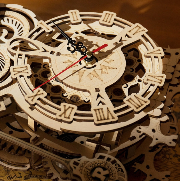 Horloge mécanique Hibou – ROKR LK503 – Puzzle 3D