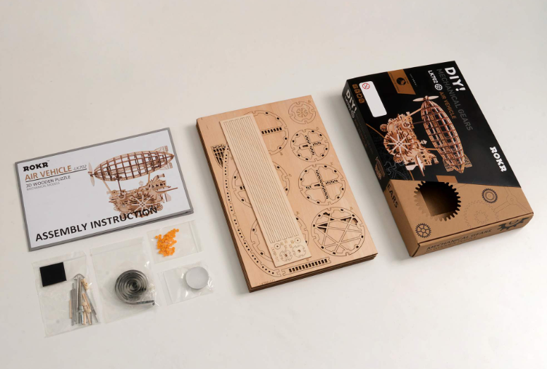 Dirigeable steampunk – ROKR LK702 – Puzzle 3D