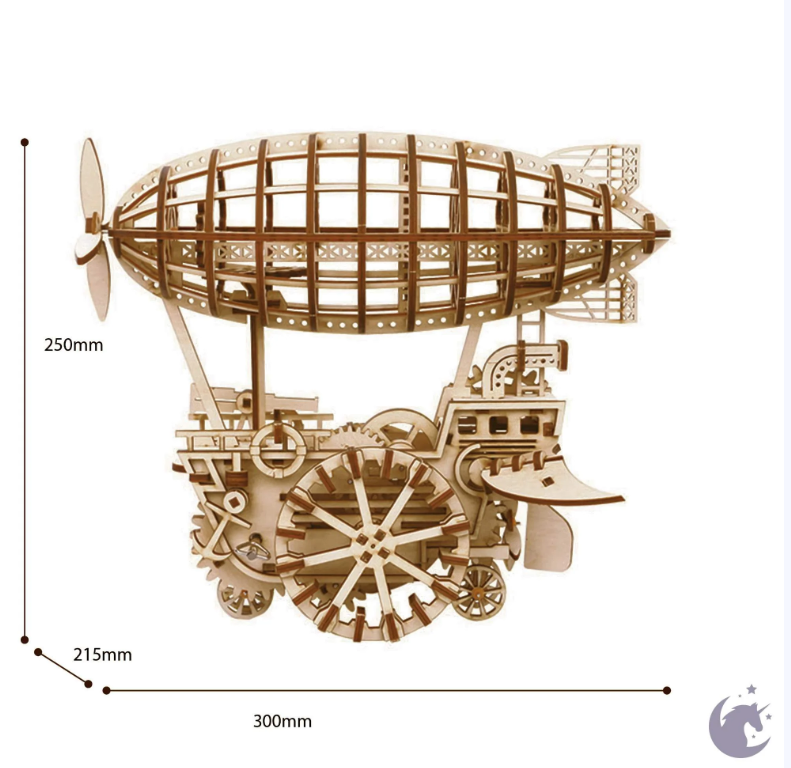 Dirigeable steampunk – ROKR LK702 – Puzzle 3D