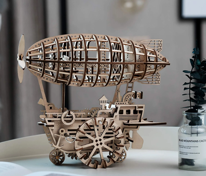 Dirigeable steampunk – ROKR LK702 – Puzzle 3D