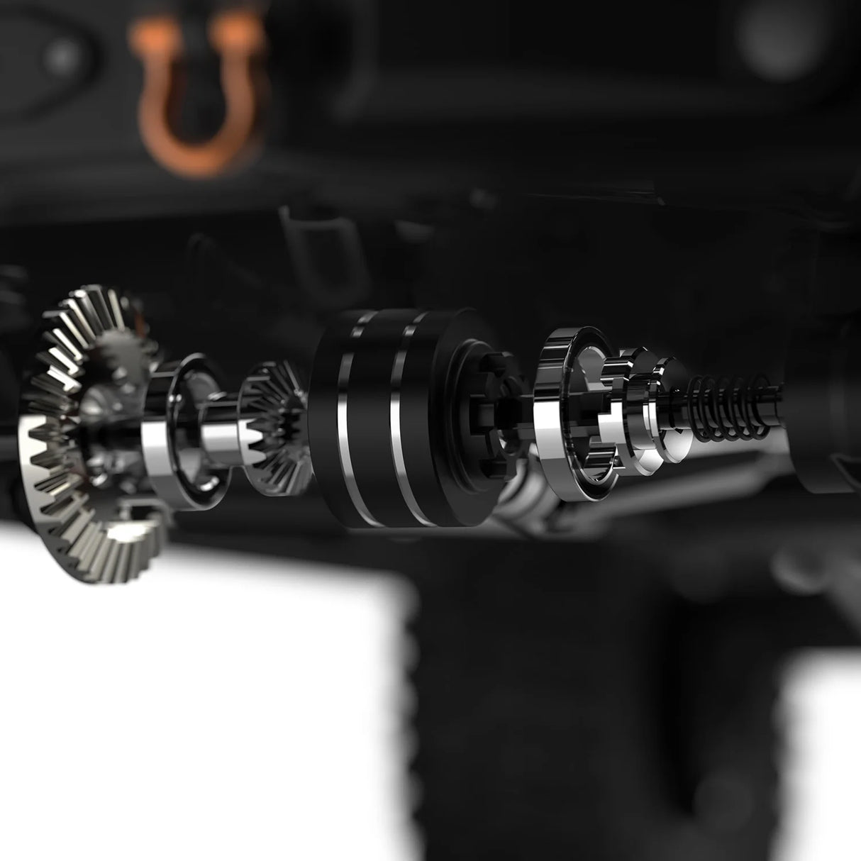 Carter différentiel aluminium CNC Rlaarlo MK07-320, upgrade solidité et dissipation thermique. Crawler 1/7 MK-07, JK-07, TK-07. Univers RcLoisirs.