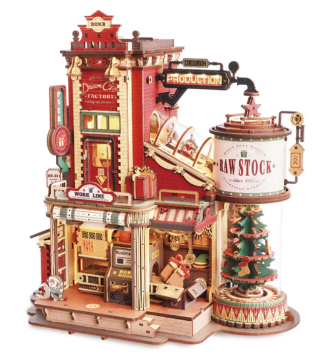 Manufacture de Noël - Boîte à musique – ROKR EAB01 – Modèle en bois 3D – Univers RcLoisirs