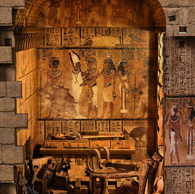 Mystère du tombeau du pharaon – Book Nook – 3D en bois avec LED - Haute gamme - Univers RcLoisirs