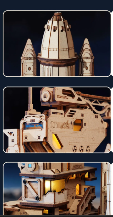 Navette spatiale mécanique – ROKR LKA02 – Puzzle 3D – Univers RcLoisirs