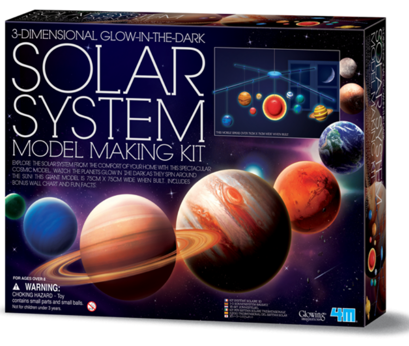 Ensemble 3D – Mobile Système Solaire qui brille dans le noir – 4M