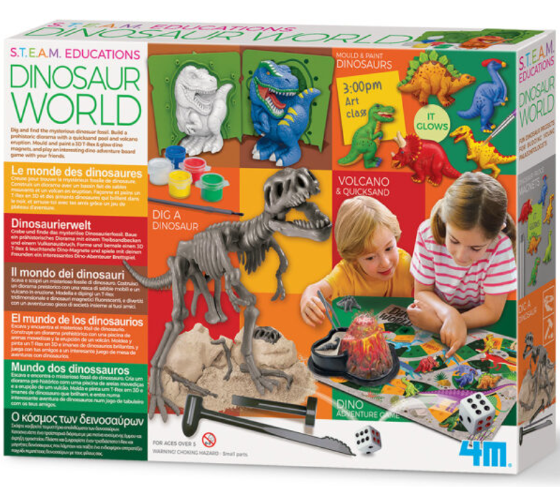 Ensemble créatif de luxe – Le monde des dinosaures – 4M