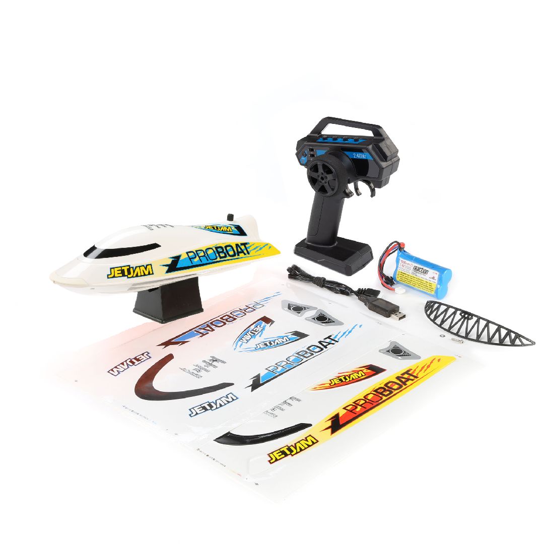 PRB08031V2T" – Pro Boat Jet Jam V2 – Bateau RC 12″ – Pool Racer – Brushed – RTR - Batterie et Chargeur inclus - Univers RcLoisirs