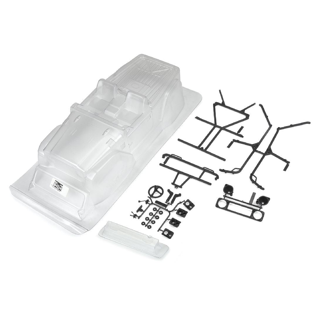 PRO362300 carrosserie Pro-Line Toyota Land Cruiser FJ40 1979 transparente avec cage et accessoires détaillés pour crawlers 1/10 à empattement 12.3 po.