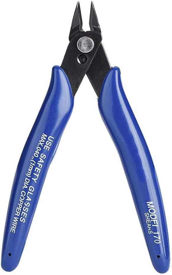 Pince coupante No 170, 5" (12,7cm), coupe à ras, ressort interne. Idéale modélisme RC, électronique, bijoux. Cuivre, alu, plastique. Univers RcLoisirs.