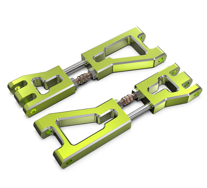R11130 ensemble de bras de suspension supérieurs avant en aluminium avec biellettes S2 pour Rlaarlo RZ001. Conçu pour améliorer la rigidité, la précision et la durabilité de la suspension avant.