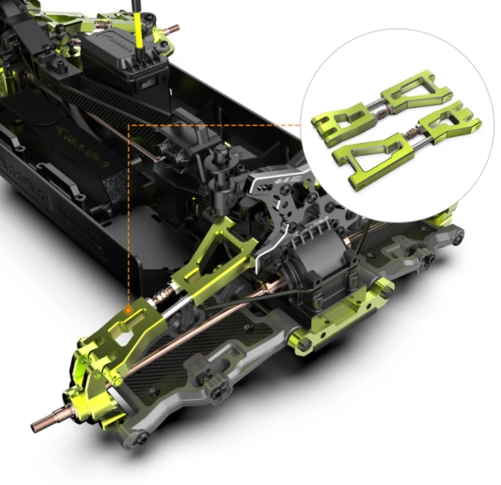R11131 Bras De Suspension Supérieurs Arrière En Aluminium Avec Biellettes S2 Pour RZ001