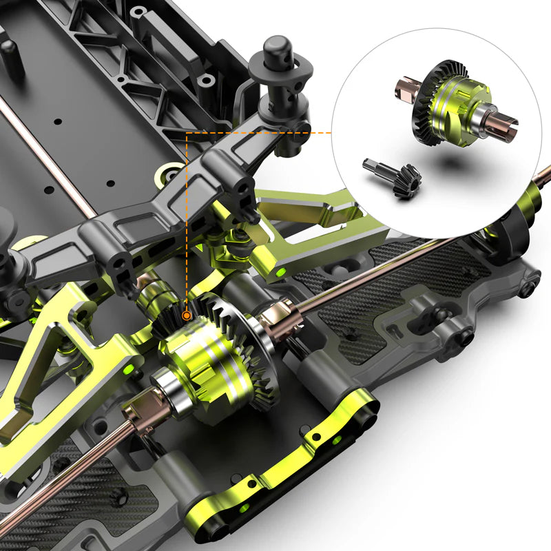 R11140 Rlaarlo Différentiel Aluminium 34T M1 - Univers RcLoisirs