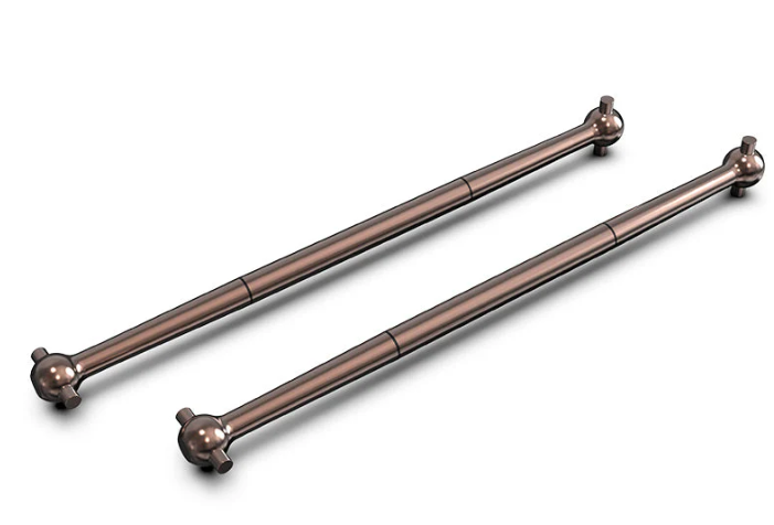 R11142 ensemble de 2 dog bones en acier alliage S2 pour Rlaarlo RZ001. Conçus pour améliorer la stabilité, l'efficacité et la durabilité de la transmission tout en offrant un transfert de puissance plus fiable.